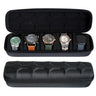 Étui Montre Plastique EVA 5 Slots Nylon Noir