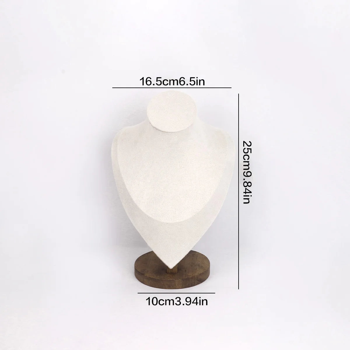 Buste Collier Velours Cuir Mannequin Vitrine