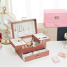 Boîte Bijoux Cuir Multi Rangements Tiroirs