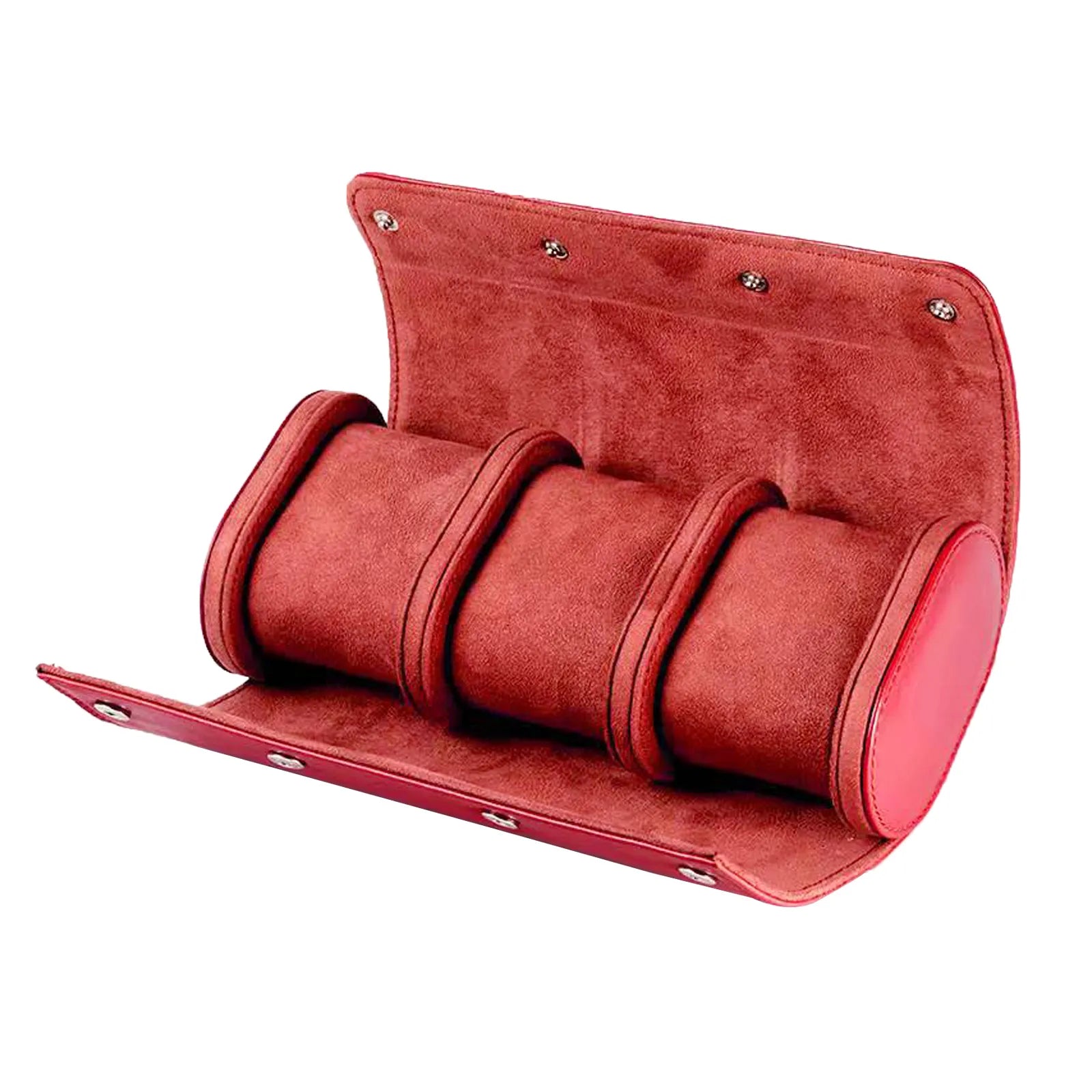 Etui Montre Cuir Bois 3 Places Multicolore