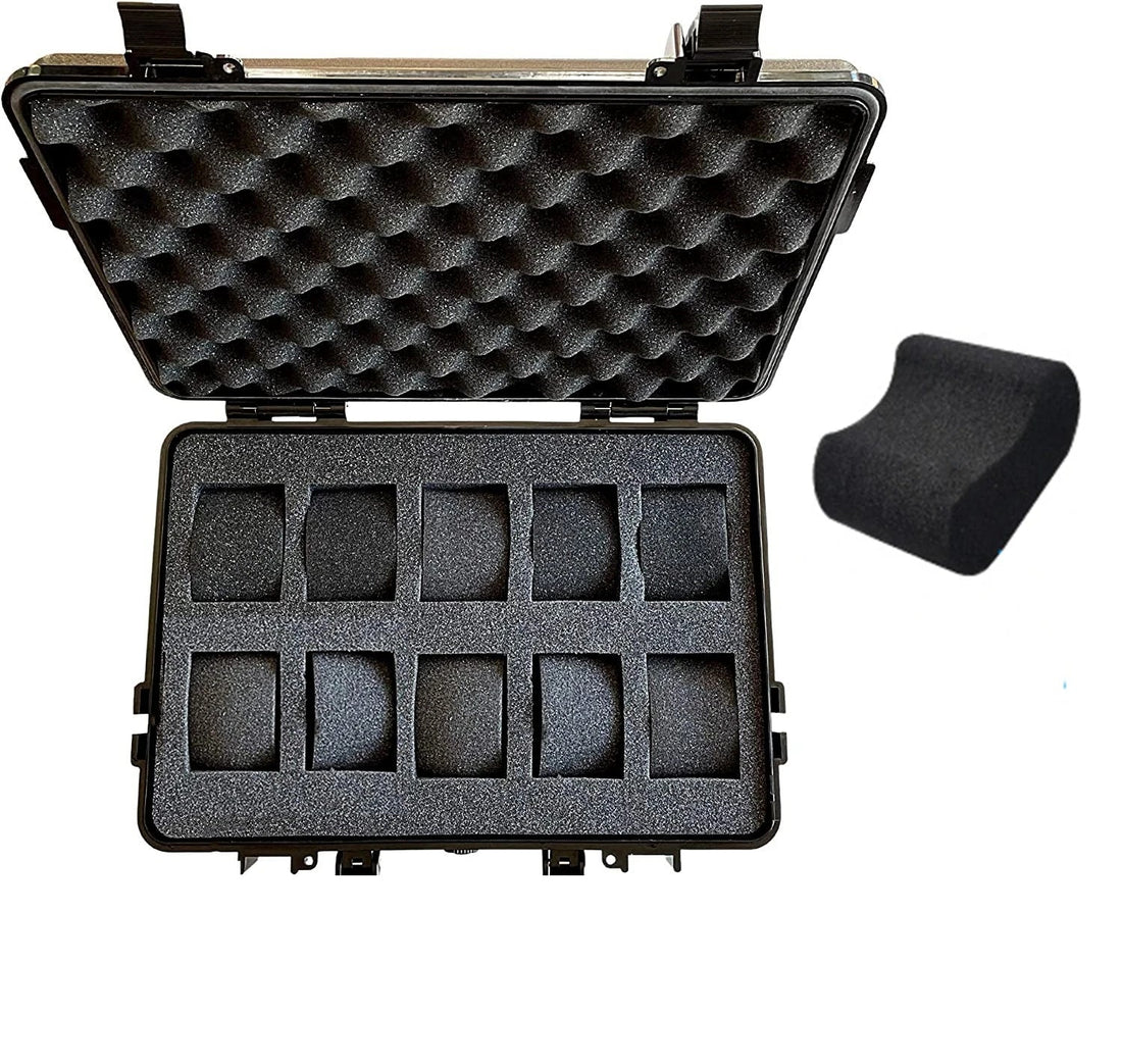 Boîte à montres valise rigide – intérieur de la valise de 10 montres