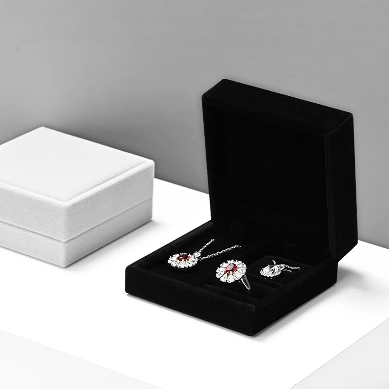 Boîte Bijoux Velours Coffret Mariage