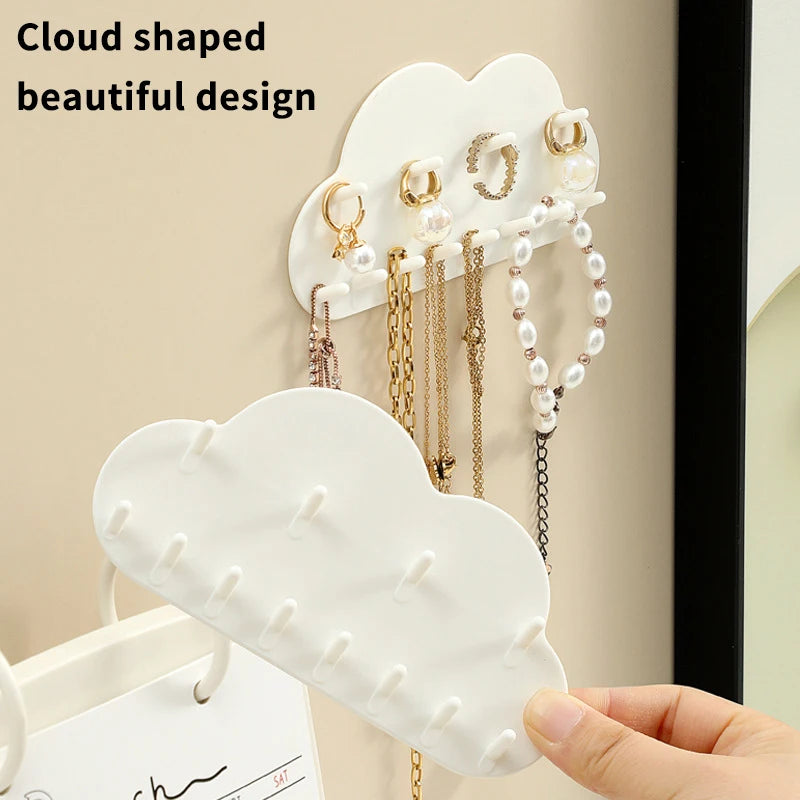 Présentoir Collier Mural Métal Nuage Déco