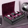 Coffret Montres Cuir Velours 6 Places Rectangulaire