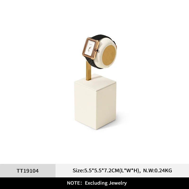 Présentoir Bijoux Daim Beige Vitrine Multifonction