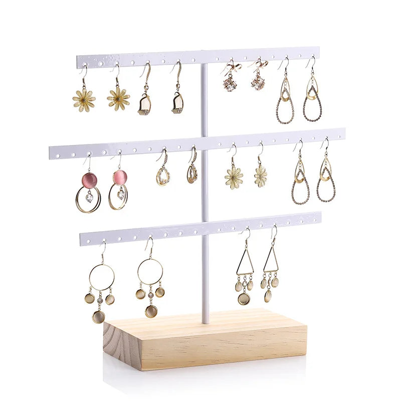 Présentoir Boucles d'Oreilles Métal 3 Couches