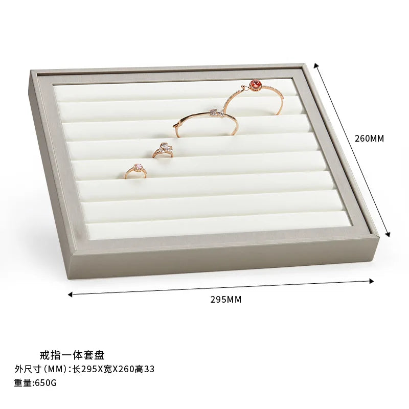 Plateau Bijoux Cuir Bambou Multi Configurations