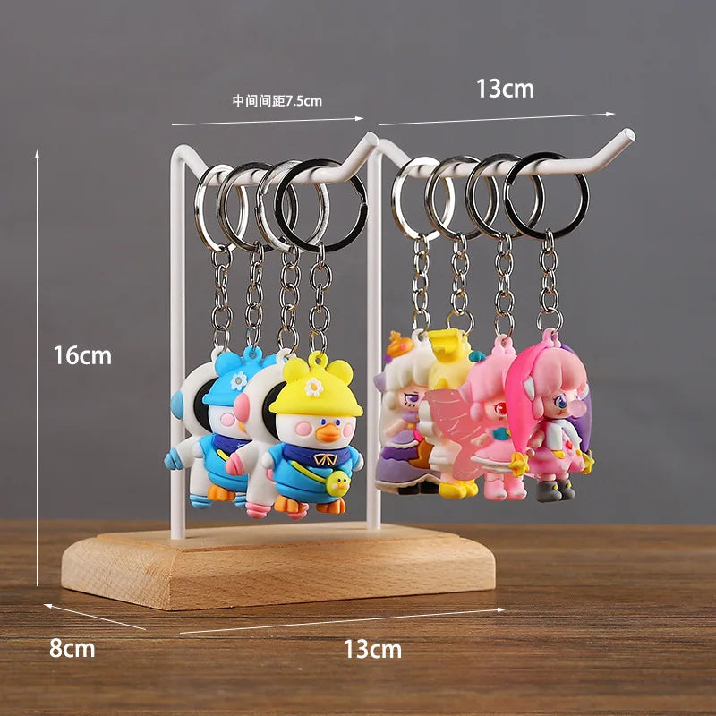 Porte Bijoux Bois Métal Crochet Multi Usages