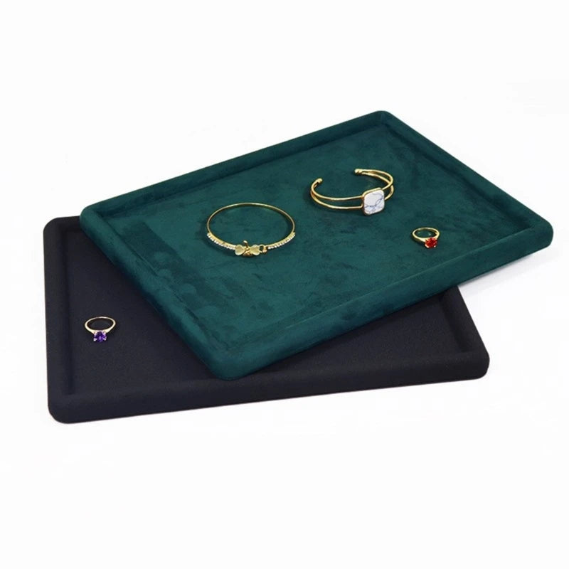 Plateau Bijoux Cuir Velours Organisateur Tiroir