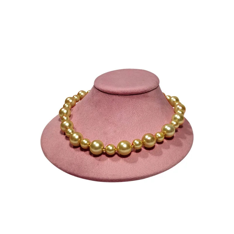 Présentoir Collier Velours Ras de Cou Rose