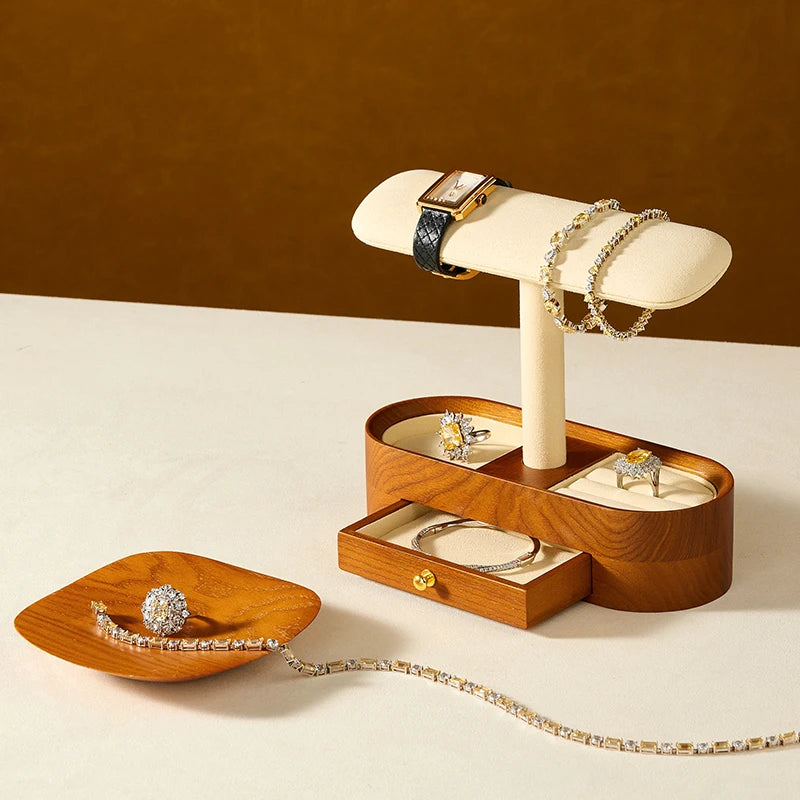 Présentoir Bijoux Bois Montre Luxe Multifonction