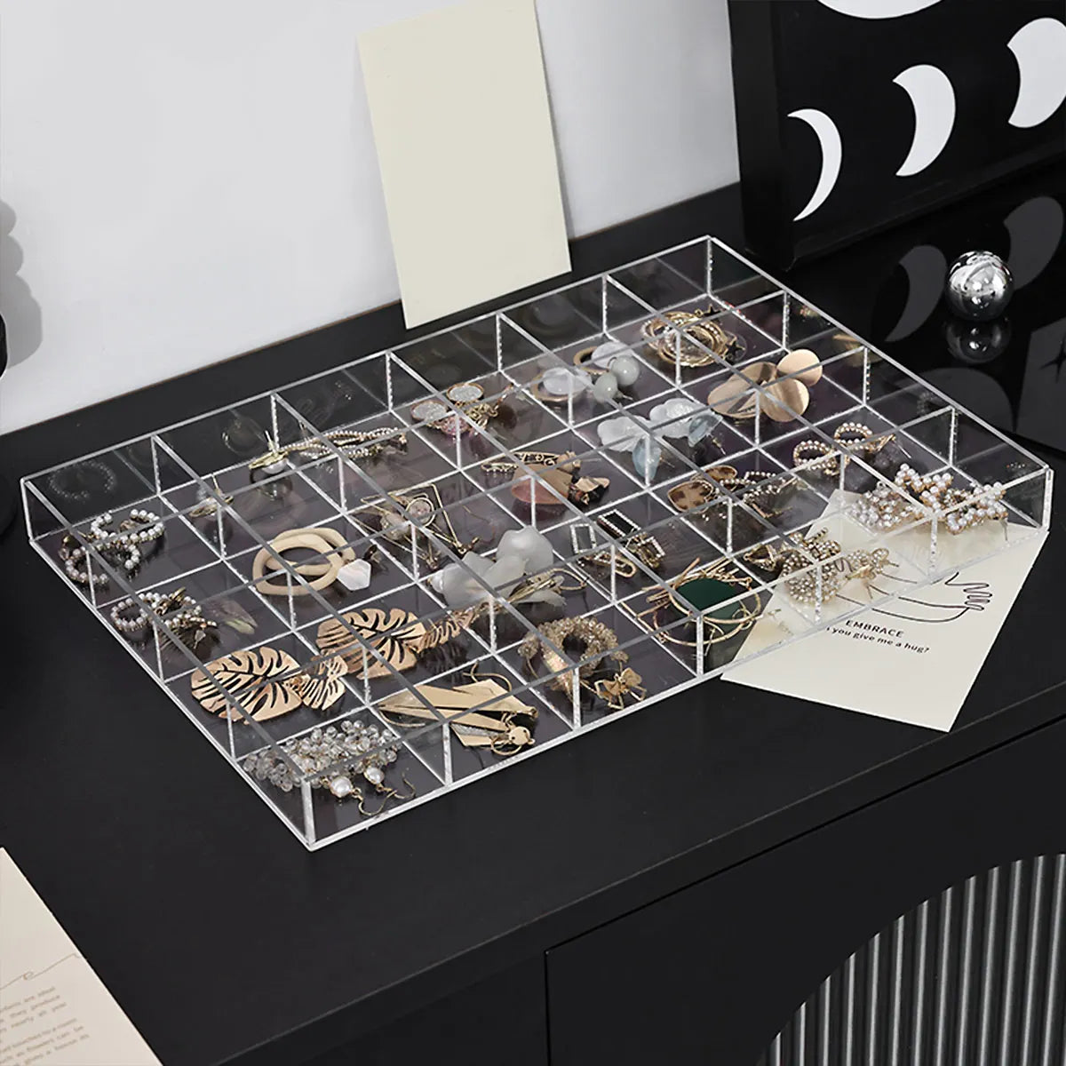 Boîte Rangement Bijoux Plastique Bague Collier