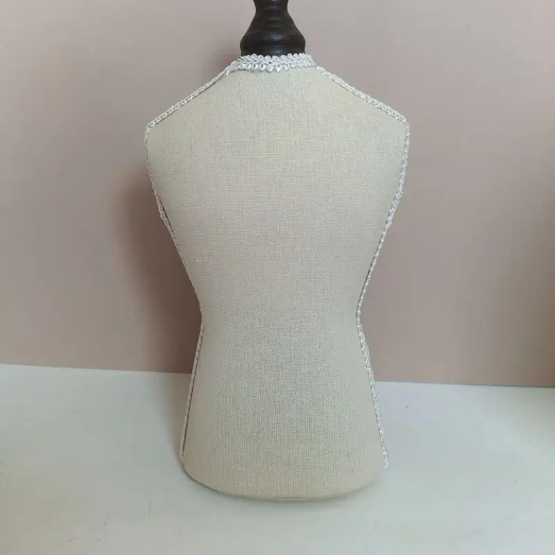 Présentoir Collier Buste Bois Bambou Élégant