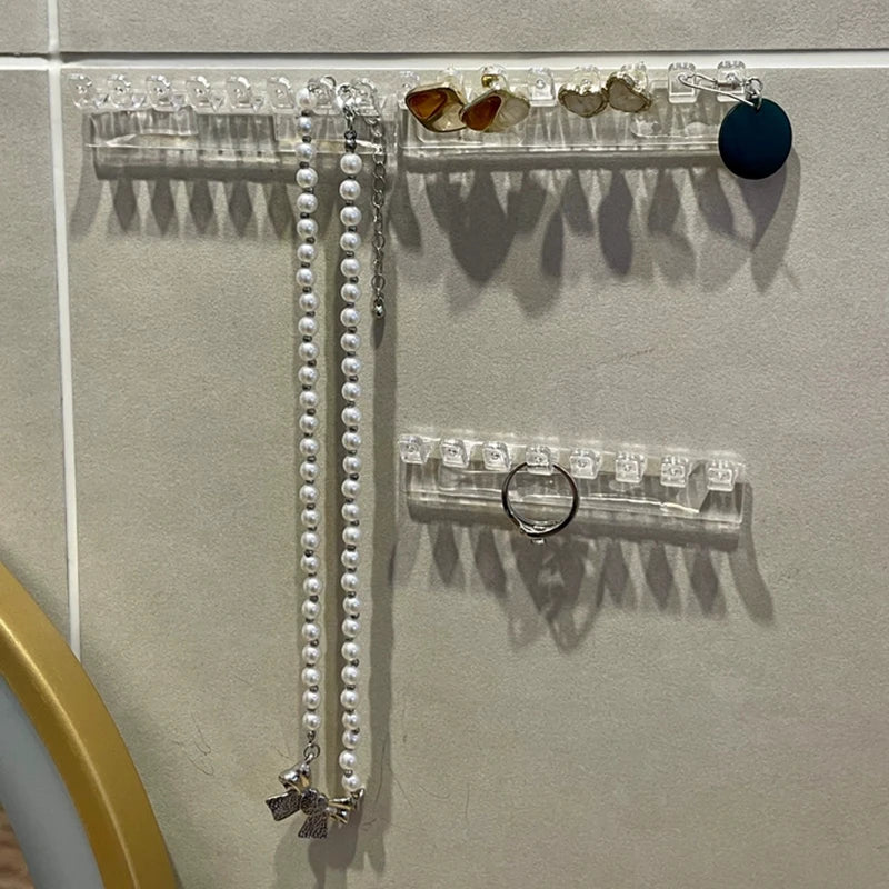 Porte Bijoux Métal Mural Anti-Emmêlement Miroir