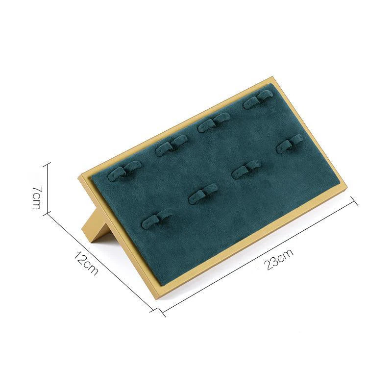 Présentoir Bijoux Métal Vert Doré Modulaire