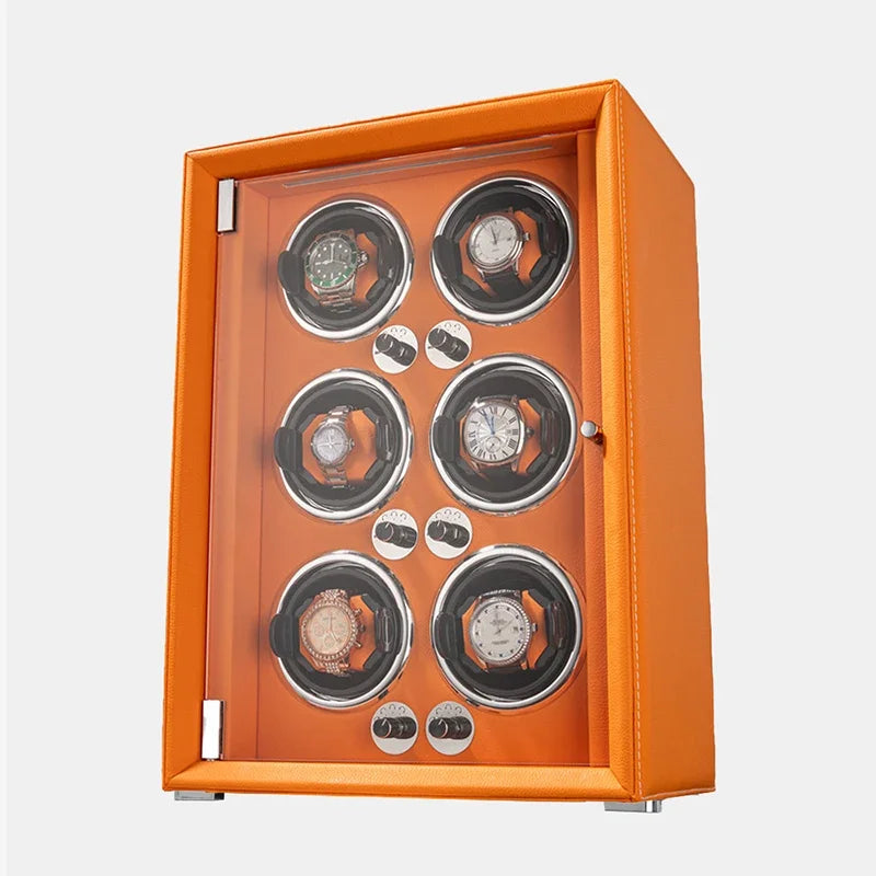 Coffre Fort Montre Cuir Remontoir Multi Emplacements