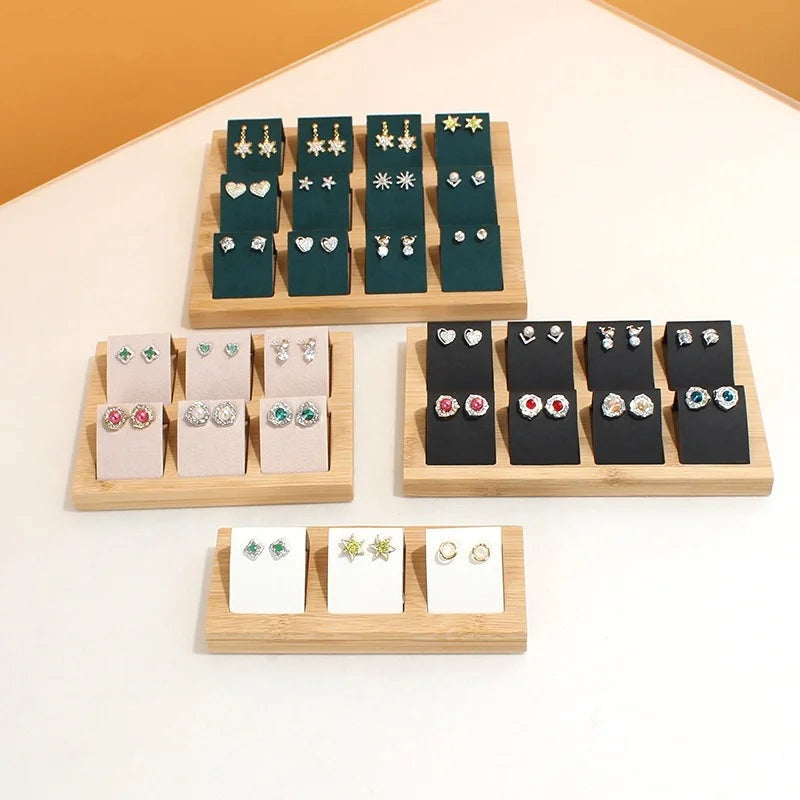 Boîte Bijoux Bois 12 Compartiments Coloré