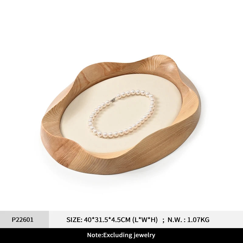 Plateau Bijoux Bois Pétale Visualisation Multifonction