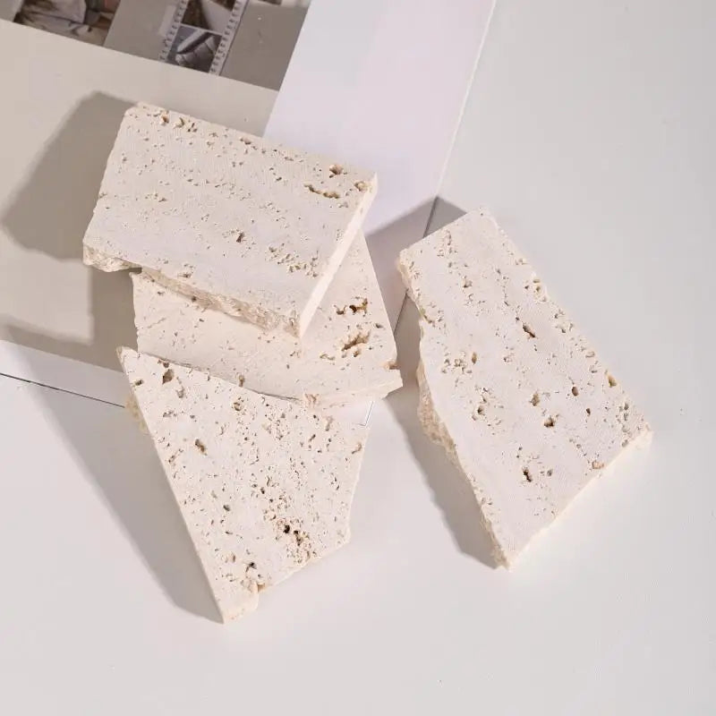 Présentoir Bijoux Pierre Marbre Naturel Socle