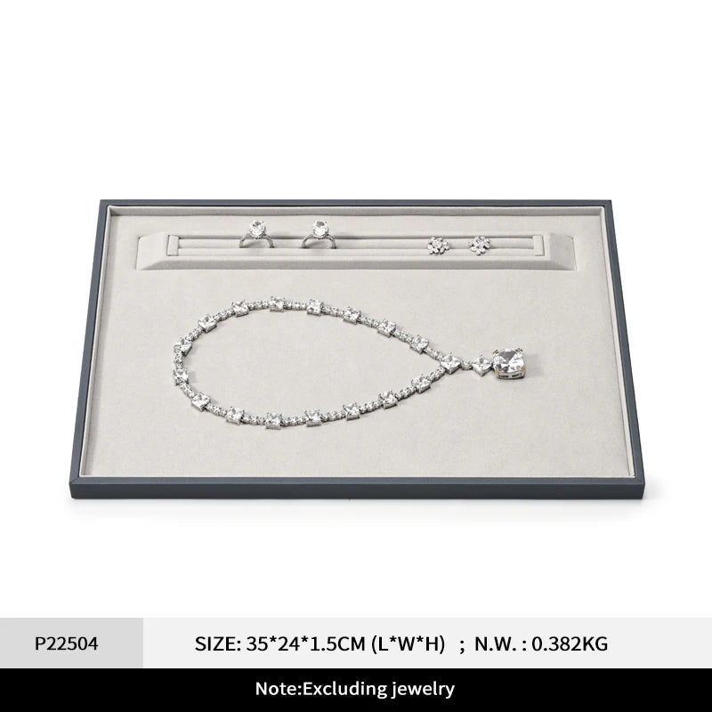 Plateau Bijoux Cuir Bagues Colliers Bracelets