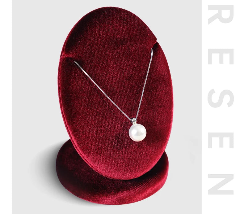 Présentoir Collier Velours Ovale Multicolore