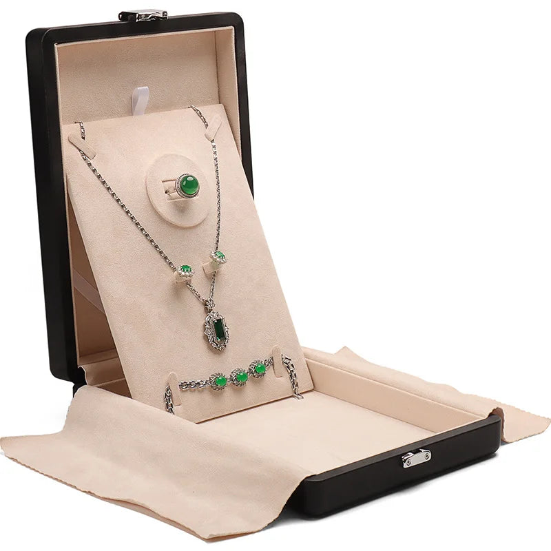 Boîte à Bijoux Velours Rétro Multifonction
