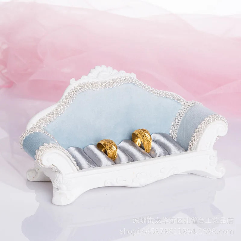 Présentoir Bijoux Velours Rangement Multifonction