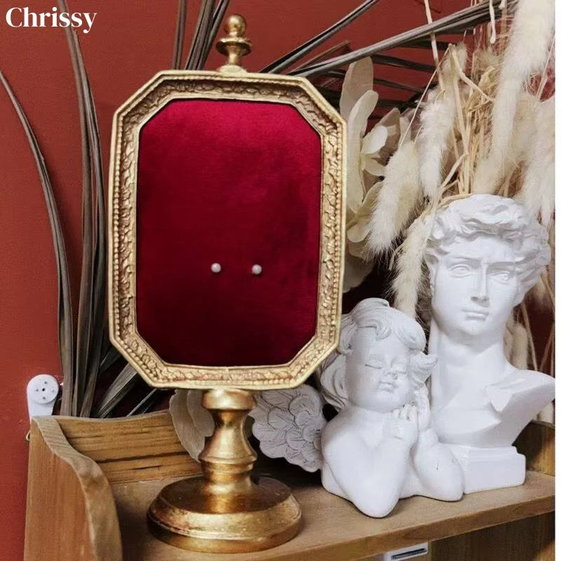 Présentoir Bijoux Métal Cadre Vintage Vitrine
