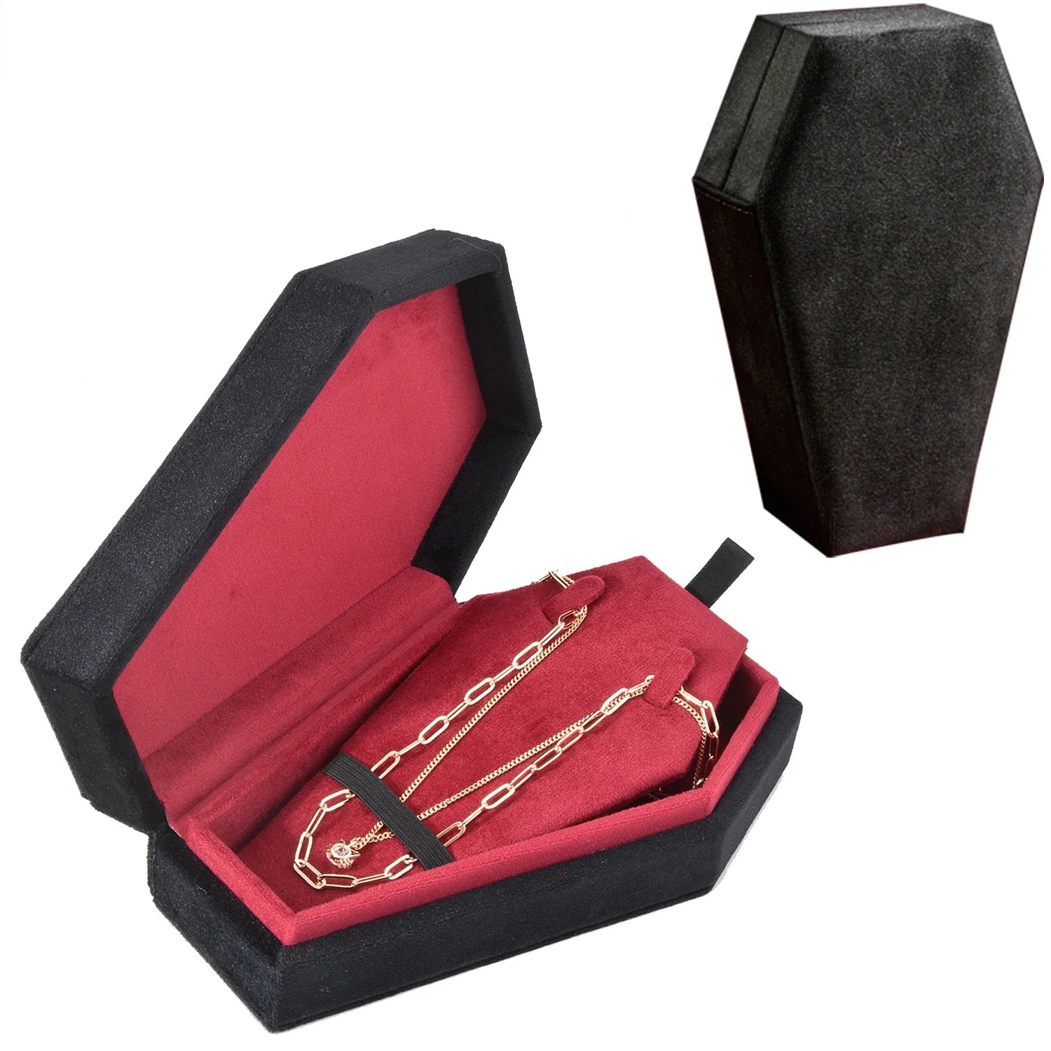 Boîte à Bijoux Cercueil Velours Gothique Mixte