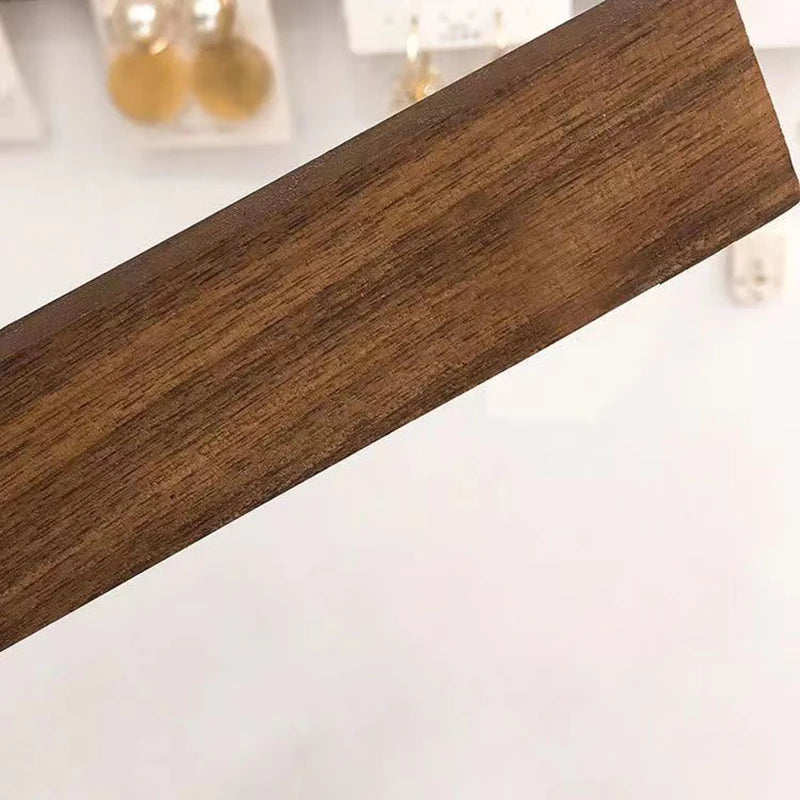 Porte Bijoux Mural Bois Noyer Doré