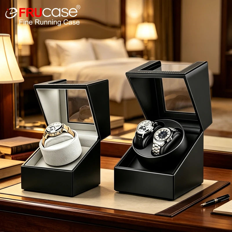Remontoir Montre Automatique Cuir Mode Silencieux