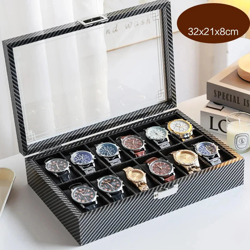 Boîte Montre Bois Premium 3 à 12 Slots