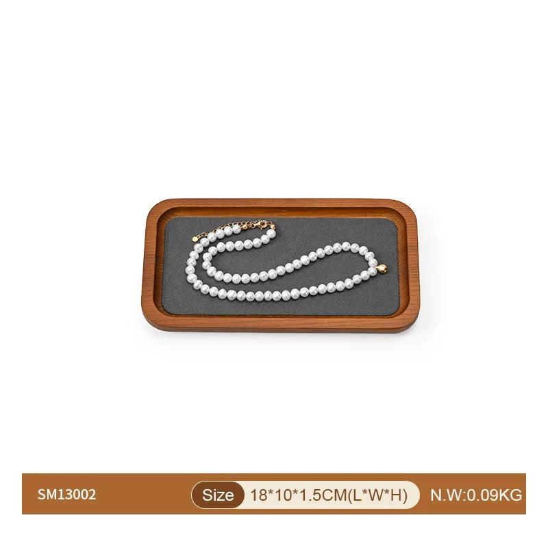 Plateau Bijoux Bois Bracelet Collier Bague