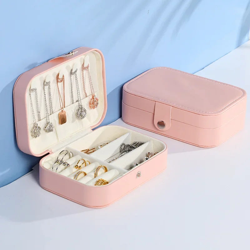 Pochette Bijoux Simili Cuir Compact