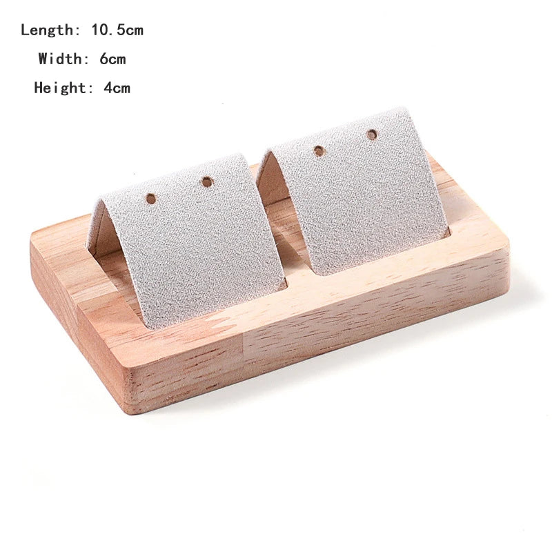 Présentoir Boucle d'oreille Bois Velours Multi-Positions