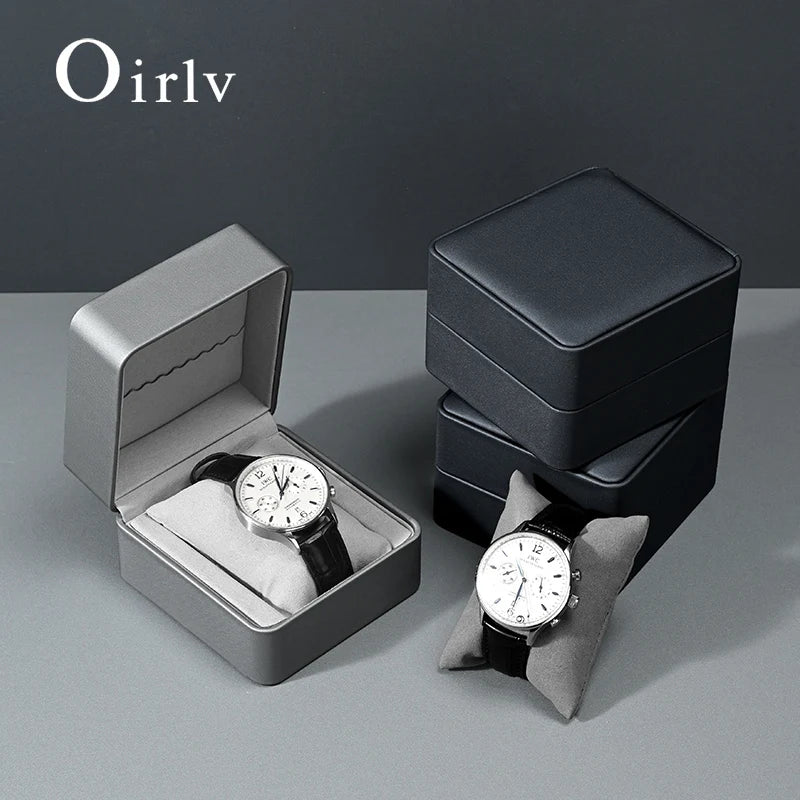 Boîte Montre Cuir Oreiller Vitrine Clapet