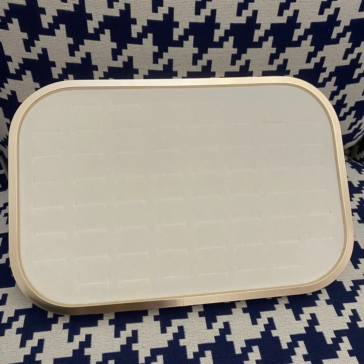 Plateau Bijoux Métal Blanc Modulable Vitrine