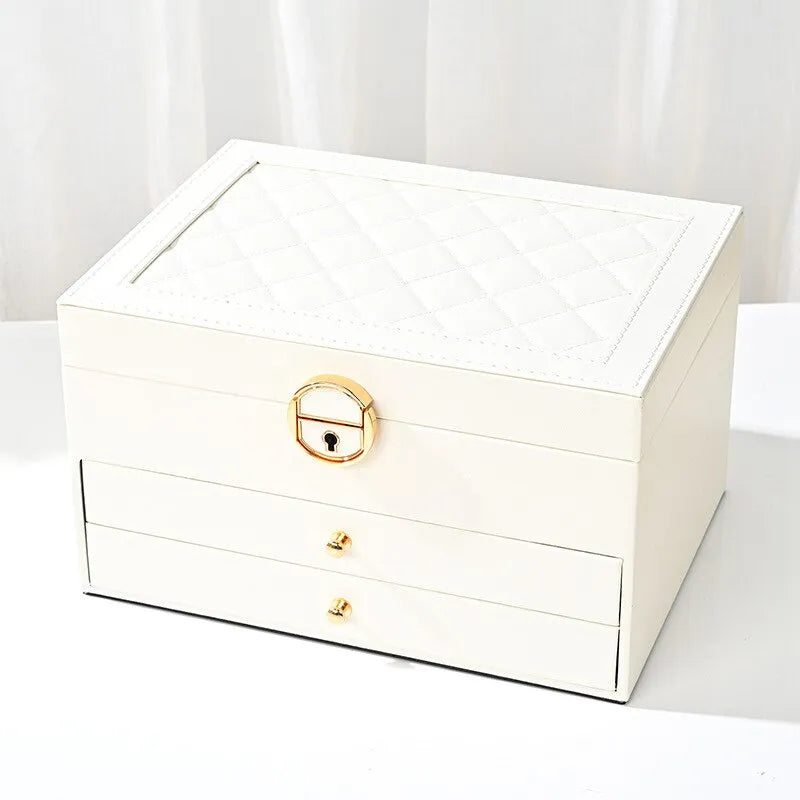Boite a Bijoux Cuir Montres Rangement Organisateur