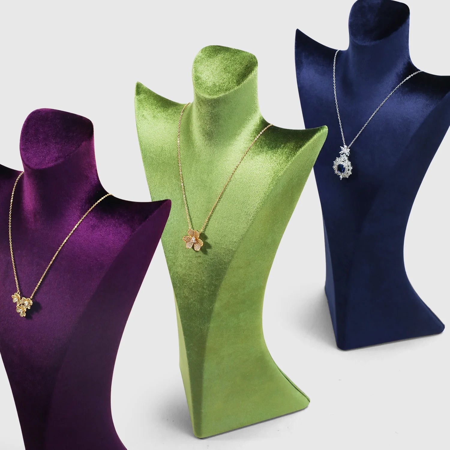 Présentoir Velours Collier Pendentif Portrait Vitrine