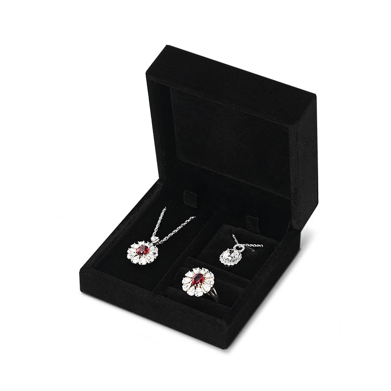 Boîte Bijoux Velours Coffret Mariage