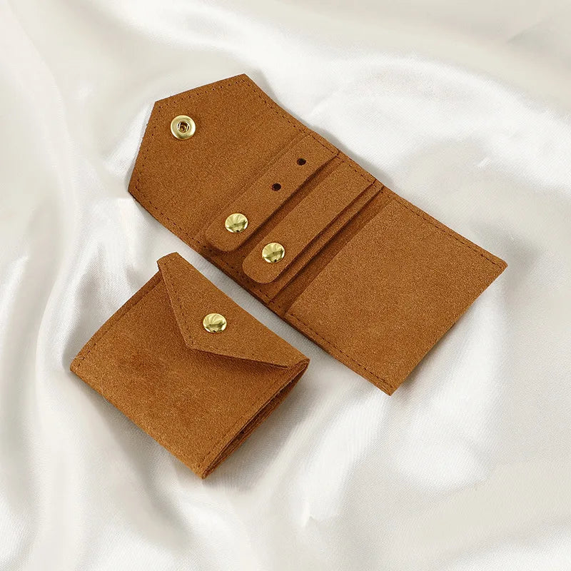 Pochette Bijoux Suédine Voyage Compacte