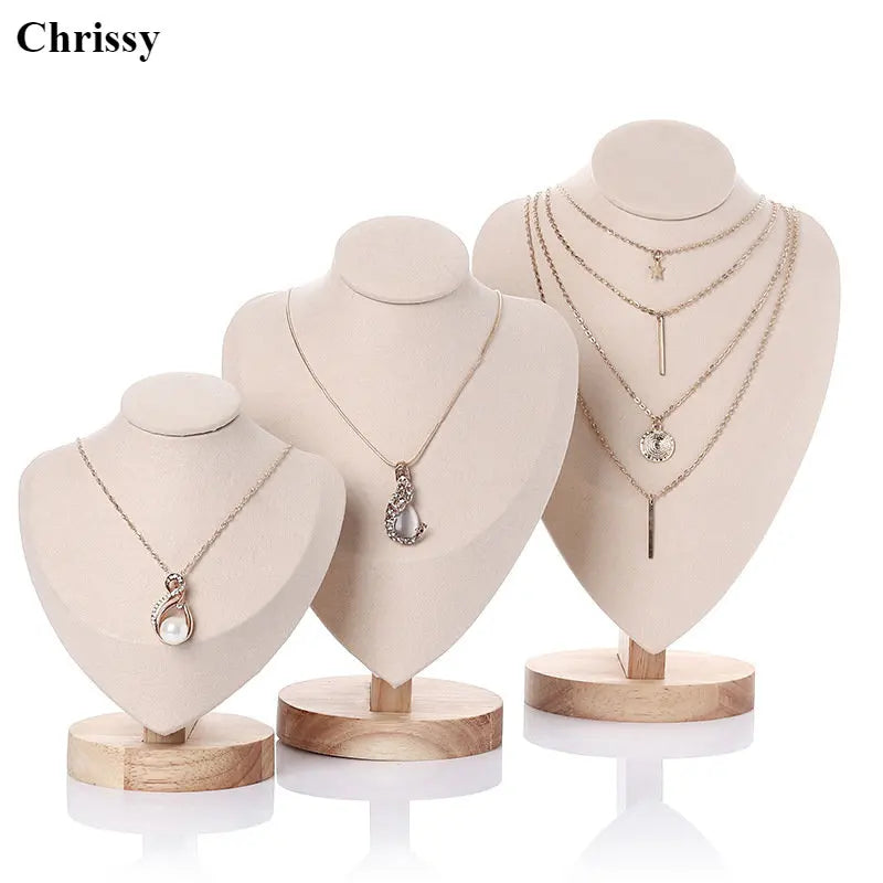 Buste Collier Velours Bambou Spectacle