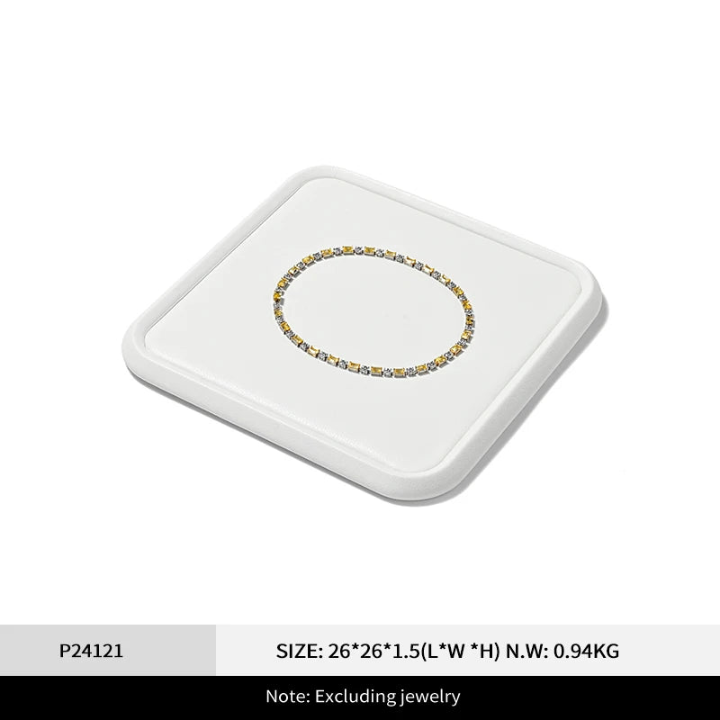 Plateau Bijoux Cuir PU Comptoir Vitrine