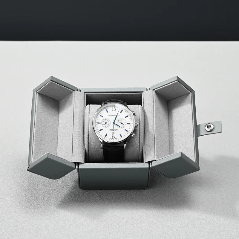 Boîte Montre Cuir PU Double Ouverture