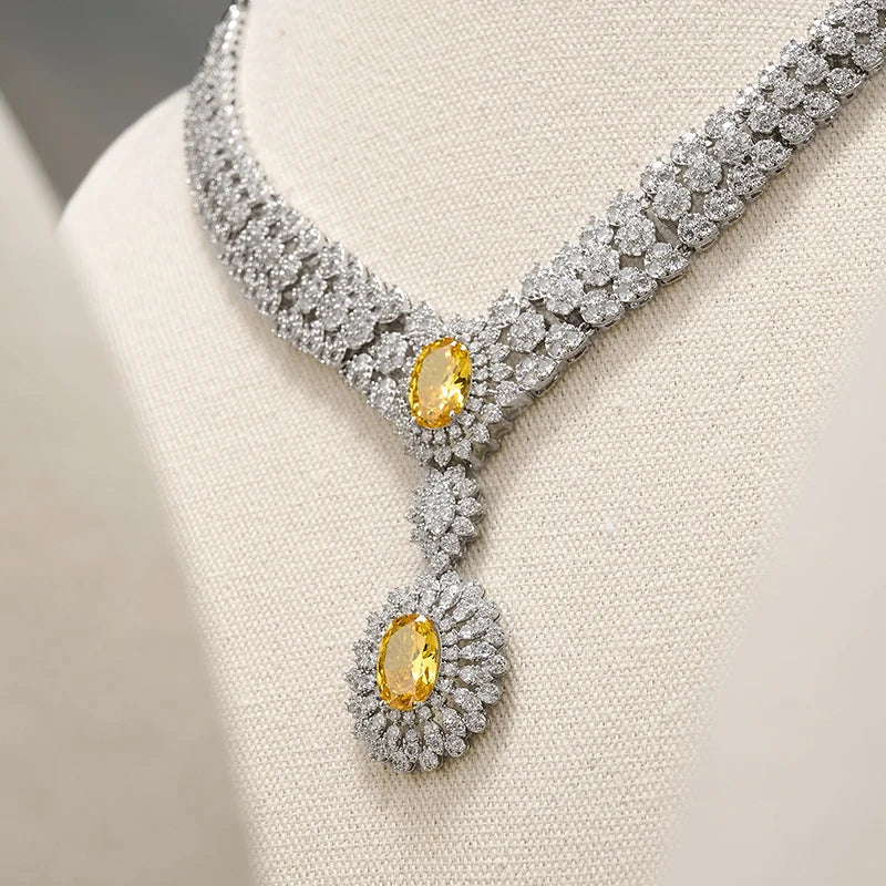 Buste Collier Coton Lin Hauteur Variable