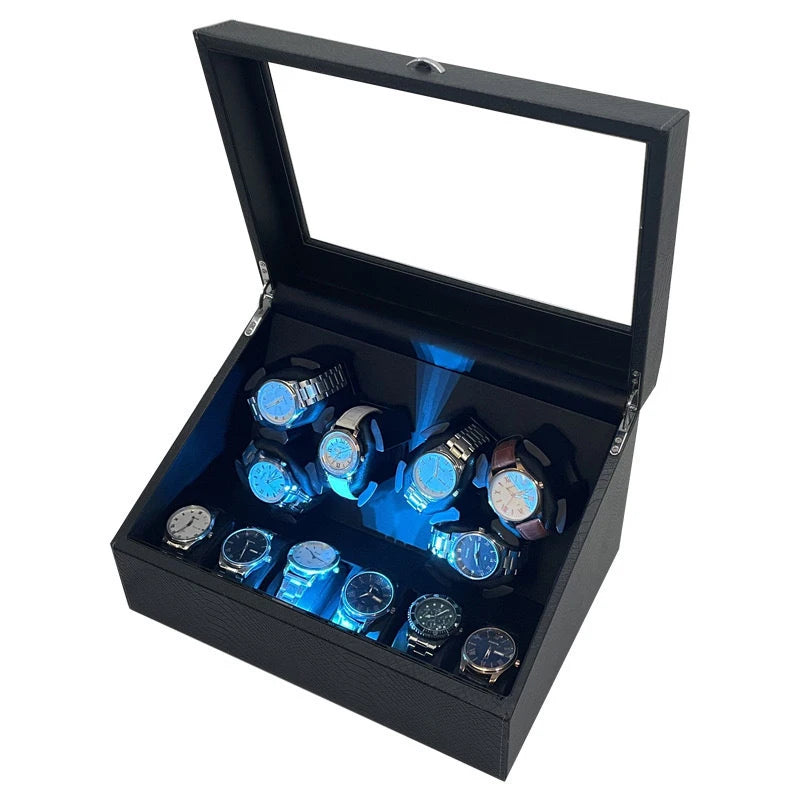 Coffre Fort Montre Bois 6 Remontoirs Rotatif