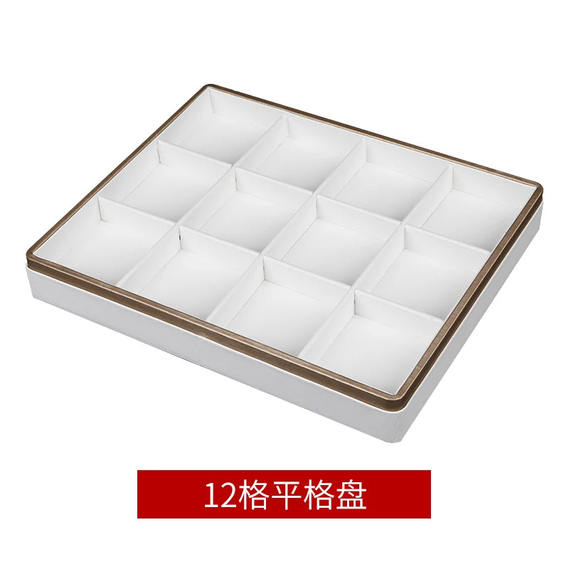 Plateau Bijoux Cuir Comptoir Multicolore Organisateur
