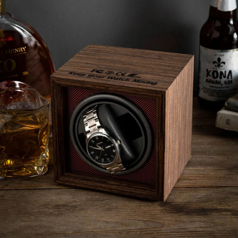 Remontoir Montre Automatique Bois Individuel