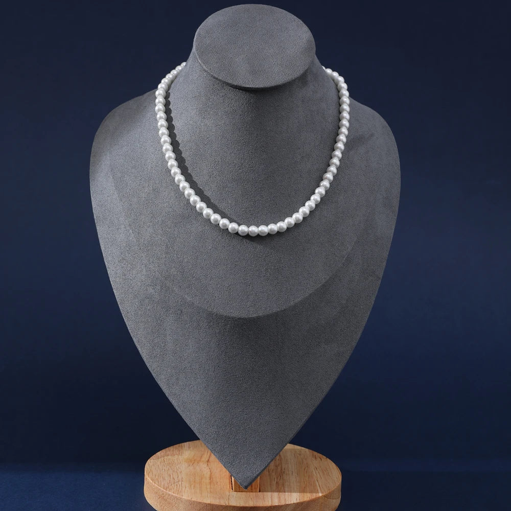 Buste Bijoux Velours Base Bois Mannequin