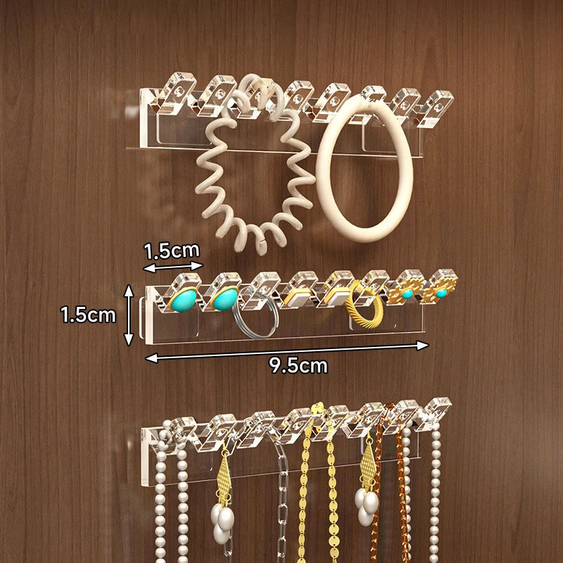 Porte Collier Plastique Mural Auto-Adhésif Lot